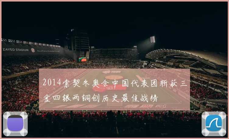 2014索契冬奥会中国代表团斩获三金四银两铜创历史最佳战绩